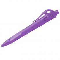 Detectable Elephant Retractable Pens - Standard Ink (Pack of 50) - Black Ink, Purple Housing, Clip