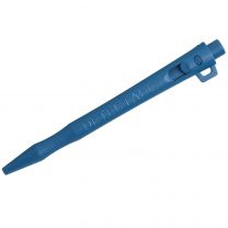 Detectable HD Retractable Pens - Standard Ink (Pack of 50) - Blue Ink, Blue Housing, Lanyard