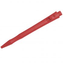 Detectable HD Retractable Pens - Standard Ink (Pack of 50) - Blue Ink, Red Housing, no Clip
