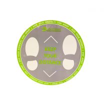 Detectable Health & Safety Floor Stickers (Pack of 25) - Keep your Distance