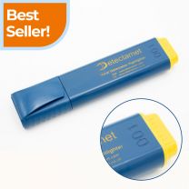 Sequentially Numbered Yellow Metal Detectable Highlighters (Pack of 10)