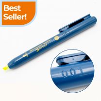 Sequentially Numbered Yellow Detectable Retractable Highlighters (Pack of 10)