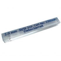Metal Detector Test Stick Manufactured from clear Acrylic