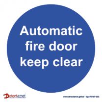 'Automatic Fire Door' Sign